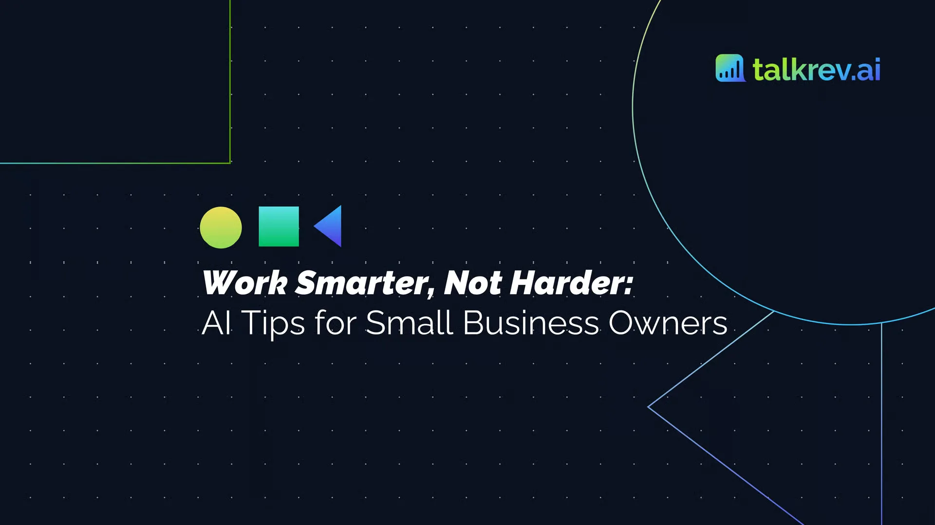 How Small Businesses Can Use AI to Work Smarter (Simple Beginner Guide)